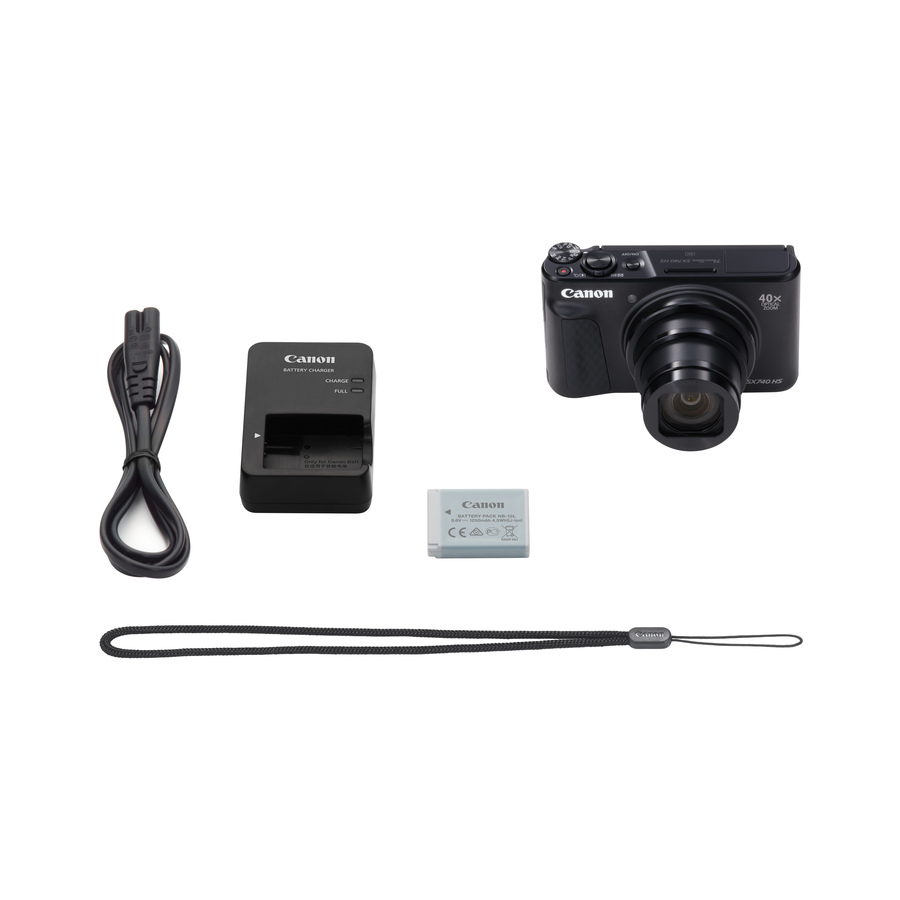 Canon PowerShot SX740 HS 20.3 Megapixel Compact Camera - Black