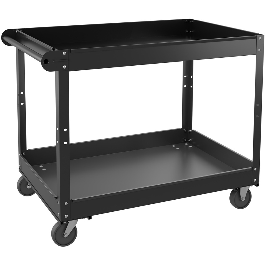 3-Tier Metal Utility Cart 400 lbs Storage Service Trolley Tool Storage