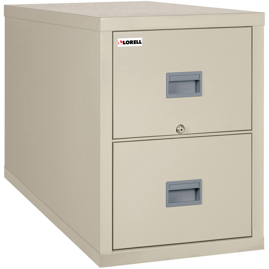Lorell White Vertical Fireproof File Cabinet 17 8 X 31 6 X