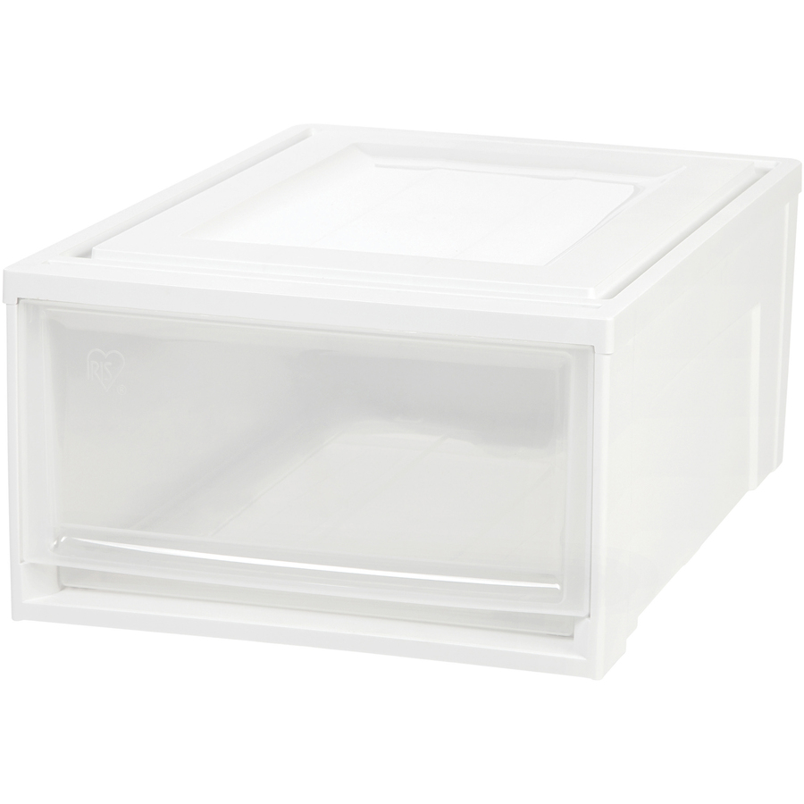 IRIS Stackable Storage Box Drawer File Storage Containers & Drawers