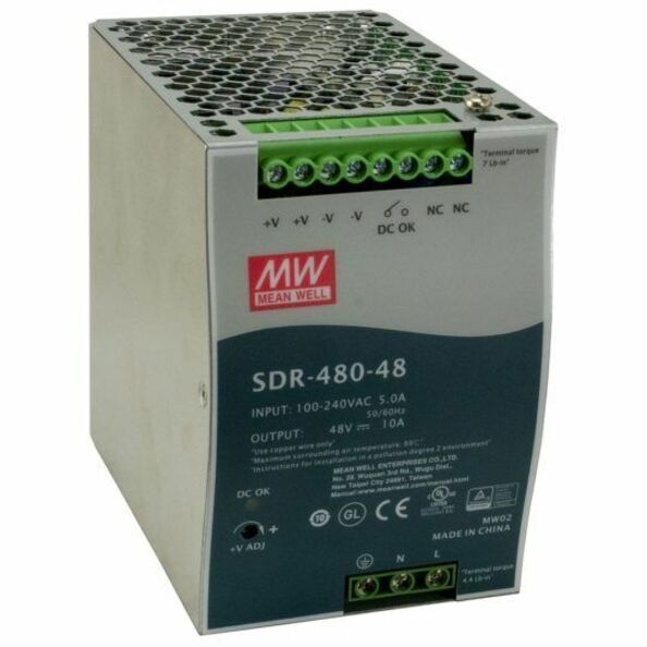 Lantronix 25160 DIN rail mounted power supply