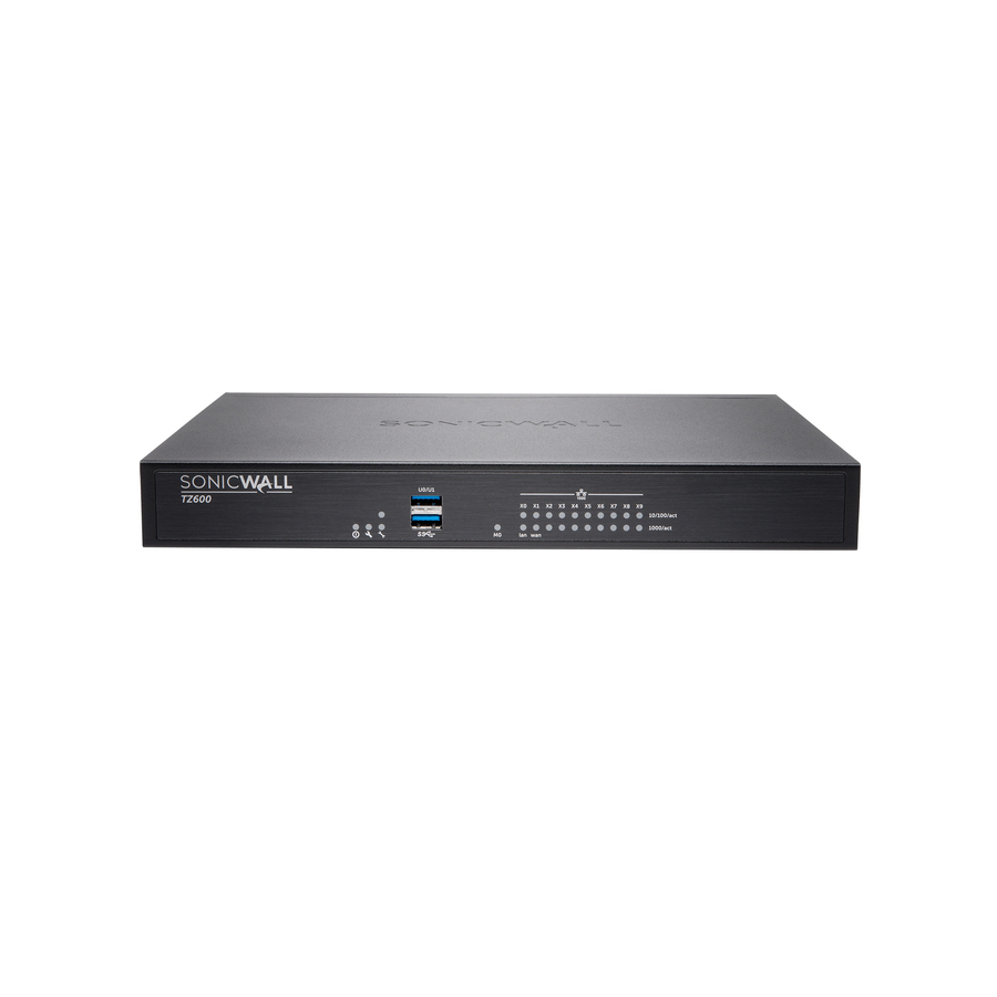SonicWall TZ600 PoE Advanced Edition 1-year security appliance for branch firewall deployment