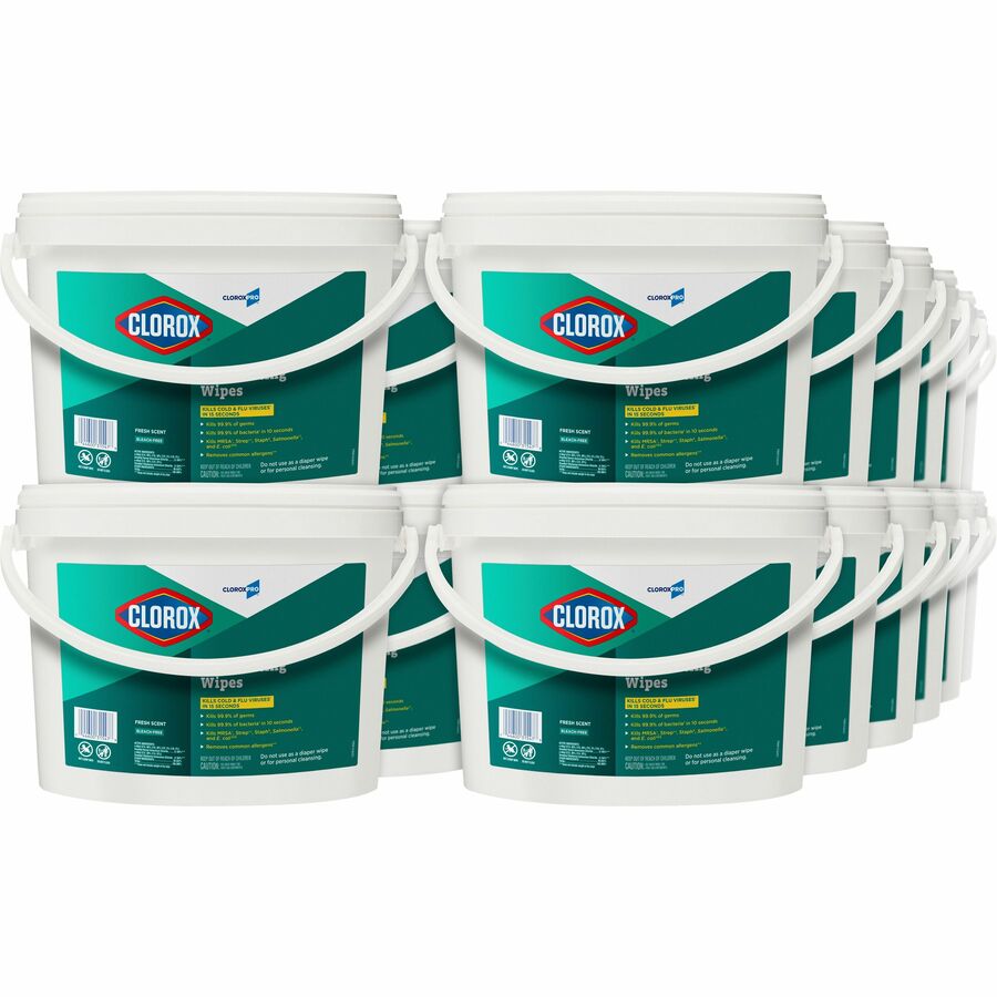 CloroxPro™ Disinfecting Wipes - Ready-To-Use - Fresh Scent - 700 / Bucket -  2 / Pallet - Pre-moistened, Anti-bacterial, Textured - White - Thomas  Business Center Inc