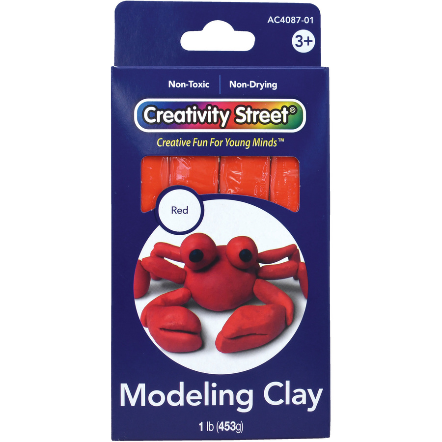 red modeling clay