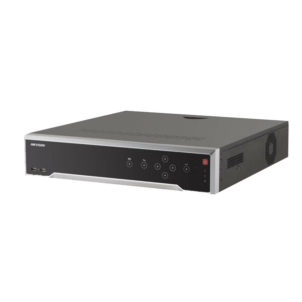 Hikvision NVR,  32-Channel, H264+/H264H265, up to 12MP, Integrated 24-port PoE, HDMI,4-SATA, No HDD (DS-7732NI-I4/24P)