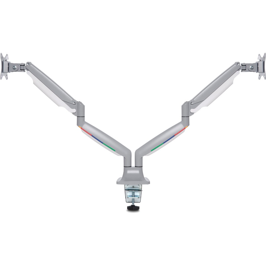 Kensington SmartFit Mounting Arm for Monitor - Gray, Silver - Landscape/Portrait - Height Adjustable - 2 Display(s) Supported - 13" to 34" Screen Support - 39.60 lb (17962.26 g) Load Capacity - 75 x 75, 100 x 100 - VESA Mount Compatible - 1 / Box