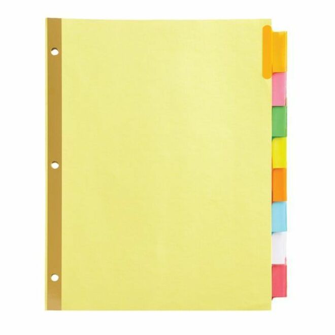 mac template for office depot 8 tab dividers