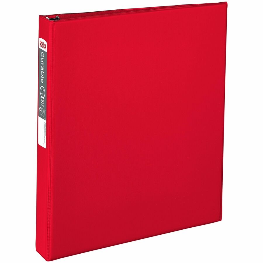 Office Depot® Brand Durable Reference 3Ring Binder, 1" Round Rings