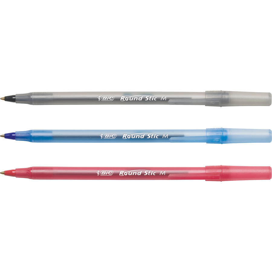 Filosofisch Zonnebrand achterlijk persoon BIC Round Stic Xtra Life Ball Point Pen, Assorted, 240 Pack - Assorted -  240 Pack - Bluebird Office Supplies