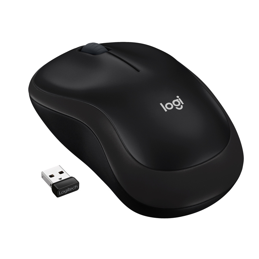 Logitech Full-Size Wireless Mouse, USB Nano Receiver, 1000 DPI Optical  Tracking, Ambidextrous, Red 