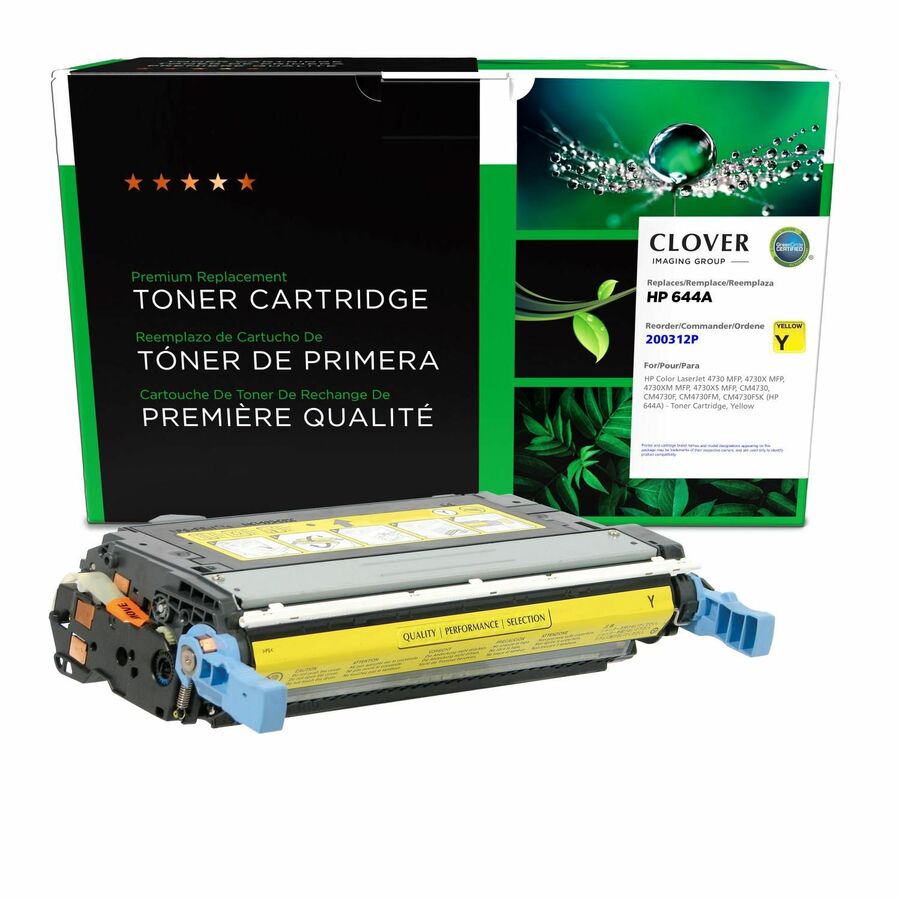 CIG Remanufactured Laser Toner Cartridge 644A (HP 644A, HP Q6462A) - Yellow Each