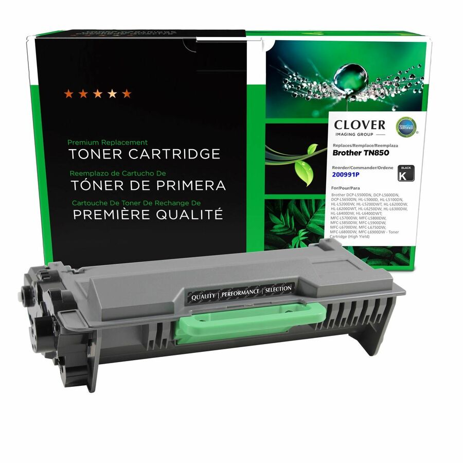 CIG Remanufactured High Yield Laser Toner Cartridge TN850 (Brother TN850) - Black - 1 Each