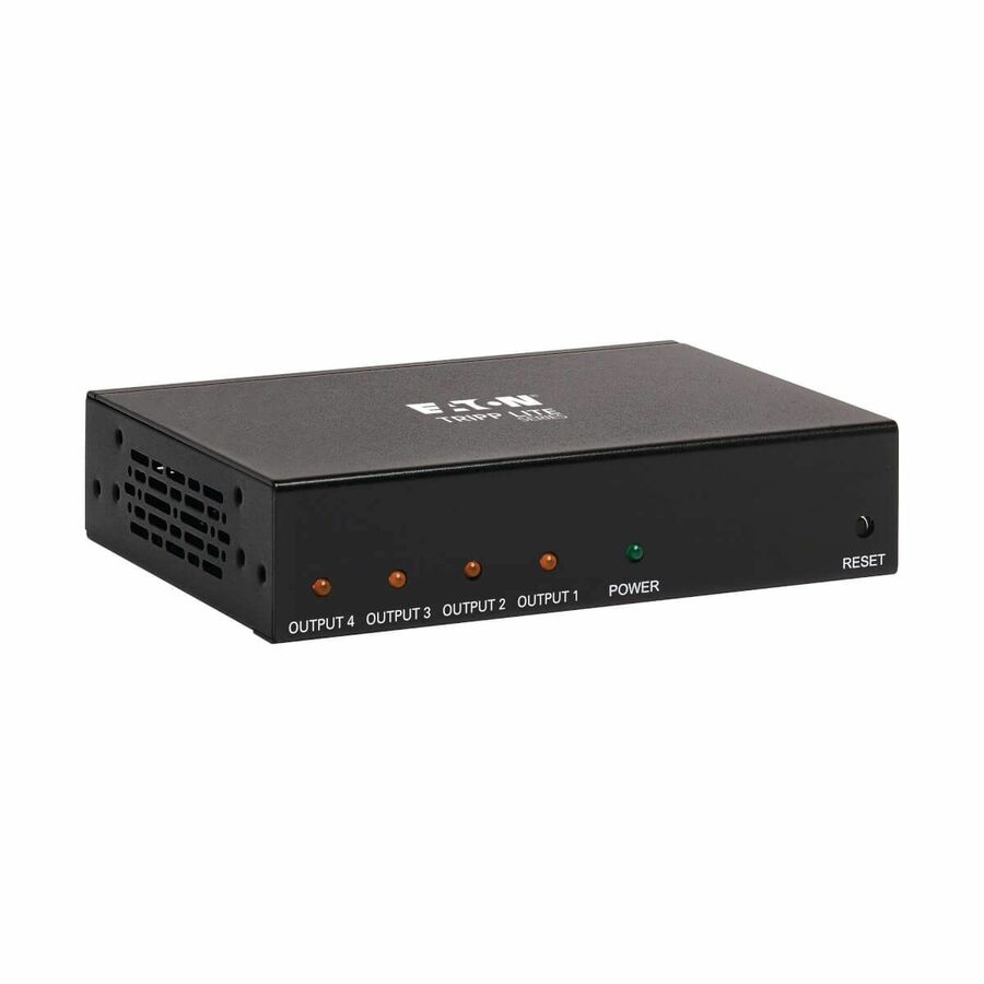 Tripp Lite B118-004-HDR 4-Port HDMI 2.0 Splitter with Multi-Resolution Support - 4096 x 2160 - 15 ft (4572 mm) Maximum Operating Distance - 1 x HDMI In - 4 x HDMI Out - Metal - TAA Compliant