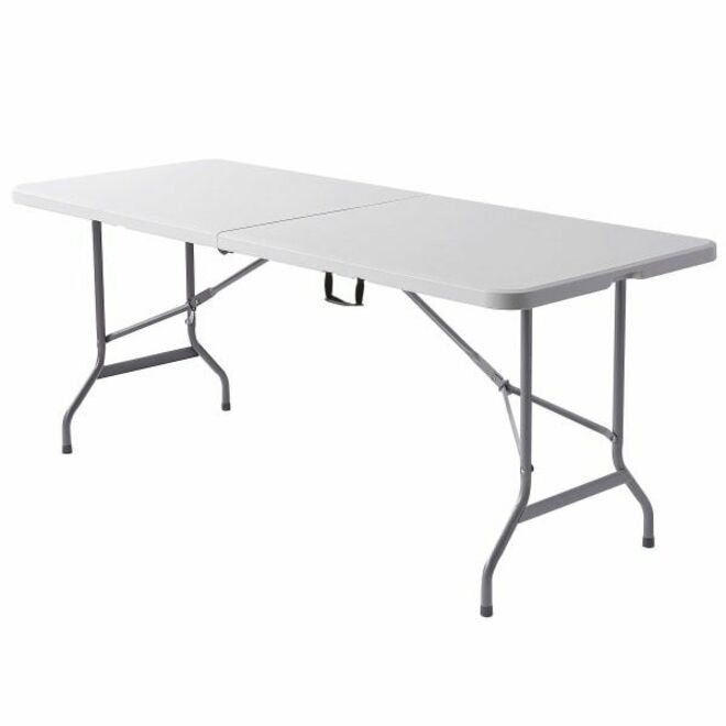 Realspace; Molded Plastic Top Folding Table with Handles, 29