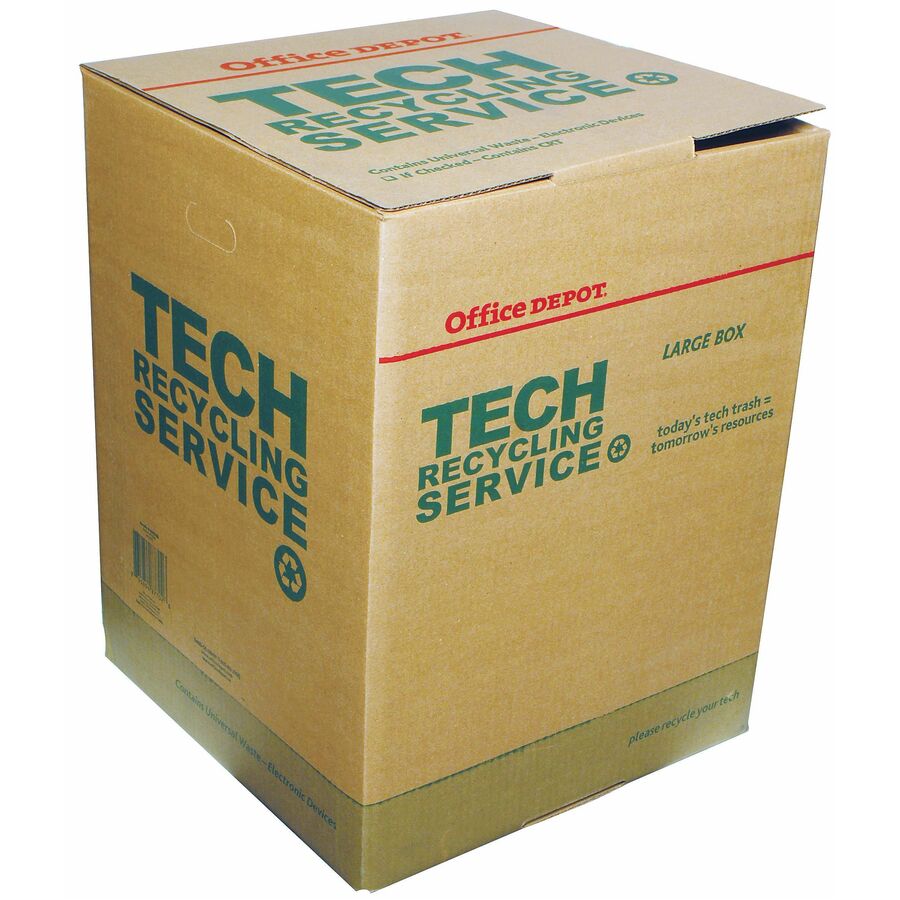 Office Depot Tech Recycling Box, Large, 24inH x 18inW x 18inD | Sandia ...