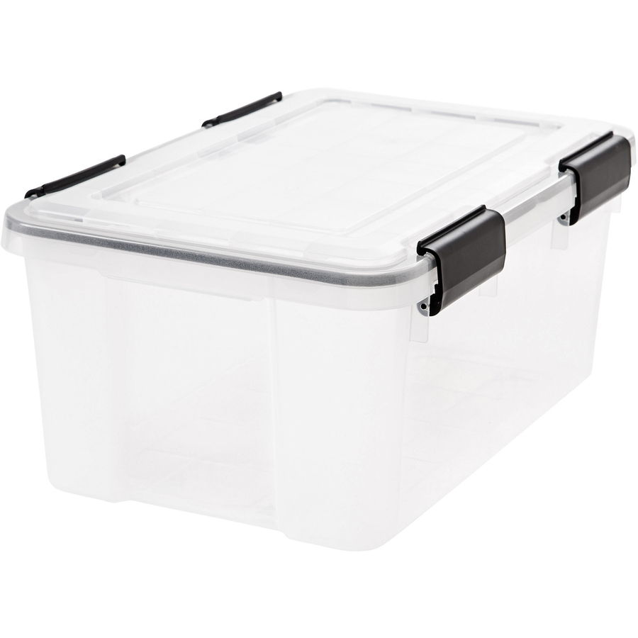 Iris USA 110380 Ucb-ss Weathertight Storage Box, 19 Quart, Clear