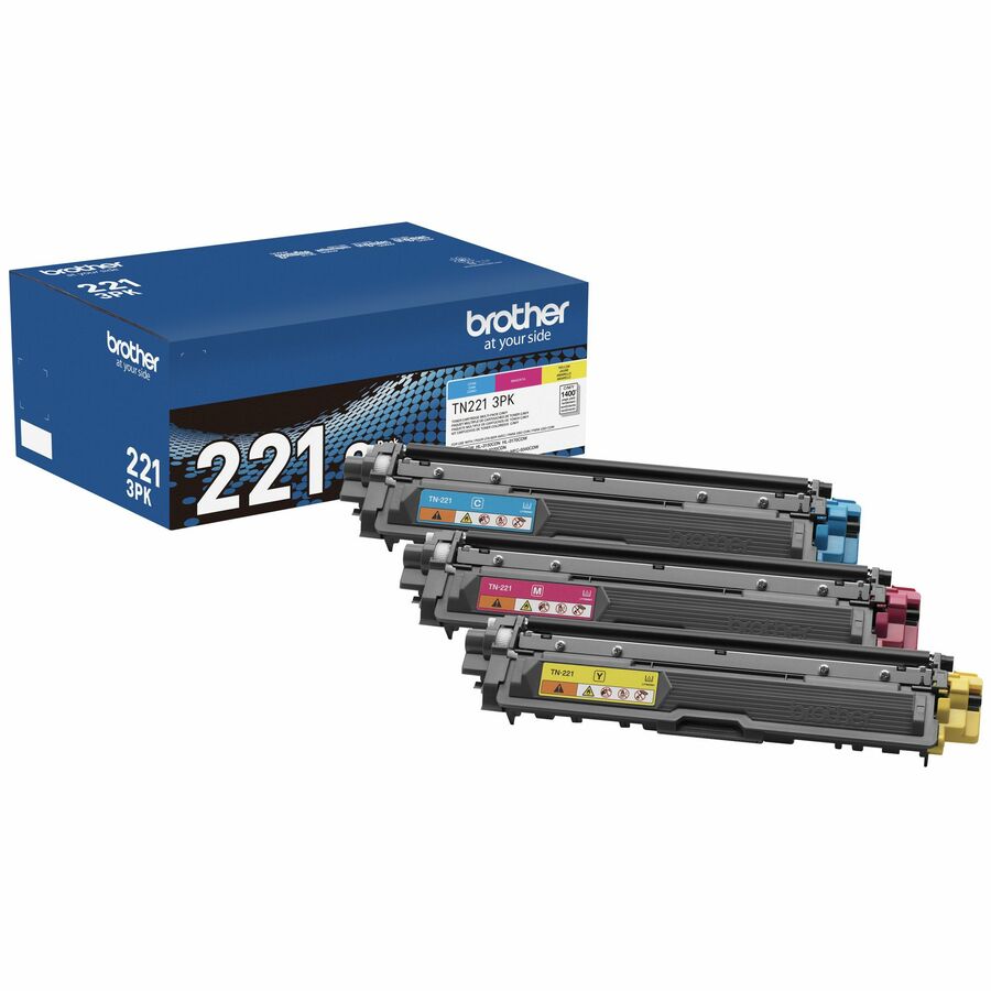 3-Pack Black Toner Cartridge for Brother Printers | 3*2500 Pages Yield