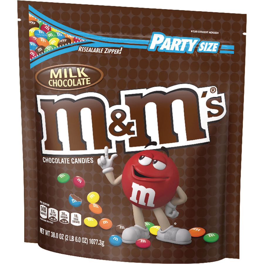 M&M'S Milk Chocolate Candy, Grab N Go, 5 oz Resealable Bag