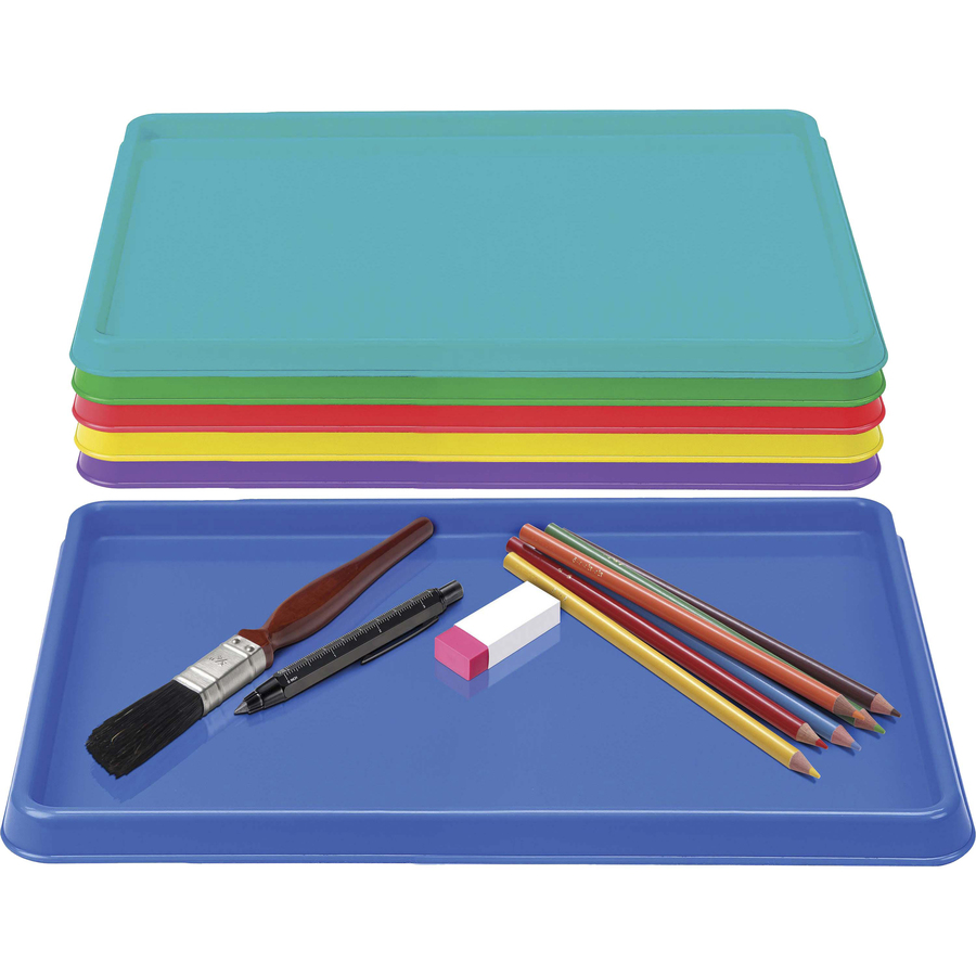 Storex Sorting & Crafts Tray - Bead, Crayon, Supplies, Craft - 0.30Height  x 8.10Width x 9.90Length - 24 / Set - Assorted