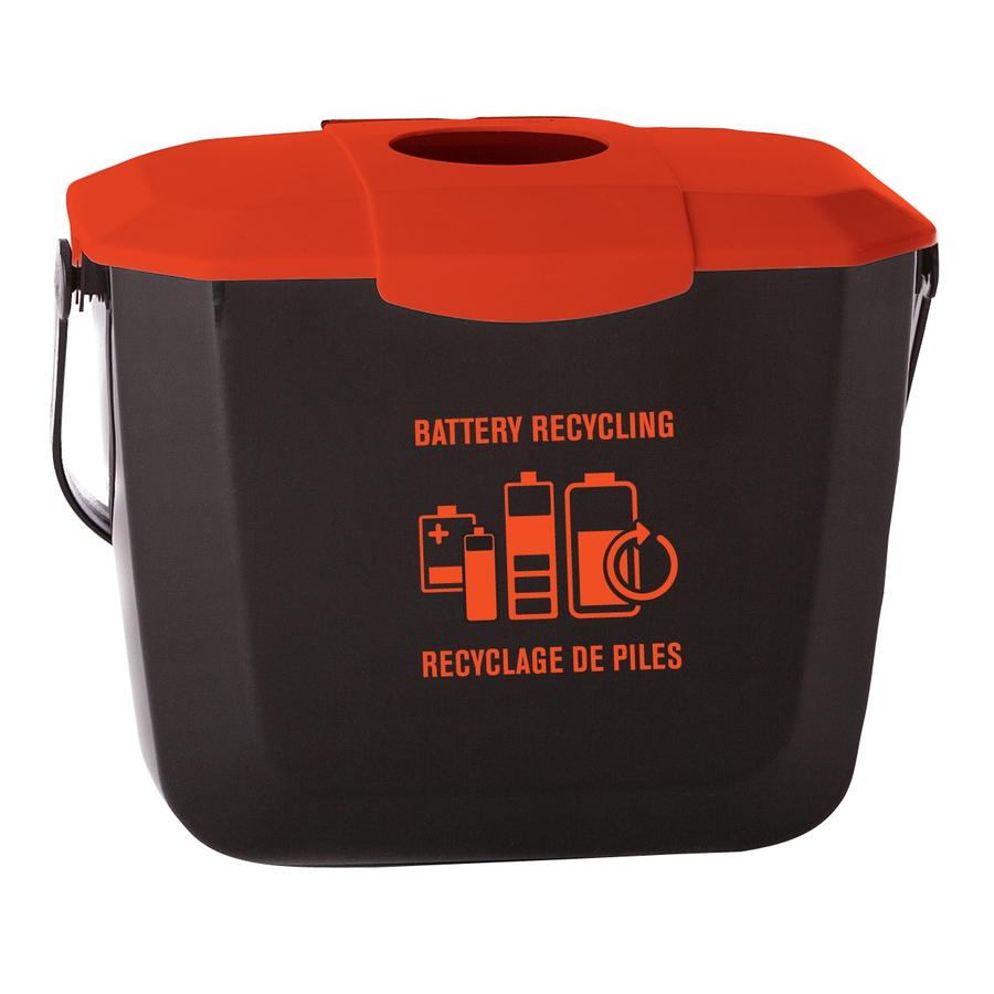 Globe Battery Collection Bin 2 Gallon