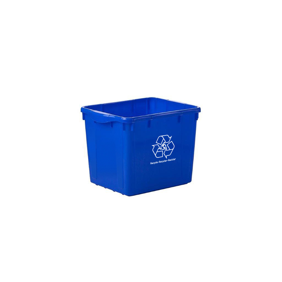 Globe 16 Gallon Curbside Recycling Bin 60.57 L Capacity Long
