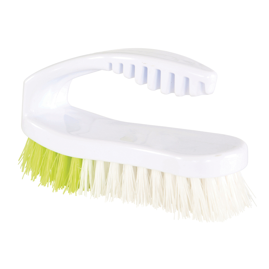 Globe 6" Synthetic Iron-Handle Scrub Brush