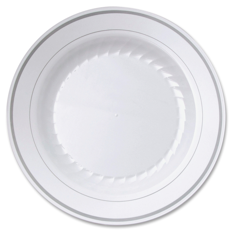 Chinet Paper Dinnerware, Plate, 10 1/2 Dia, White, 500/Carton