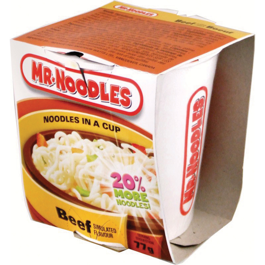 Nouilles dans une tasse Mr. Noodles