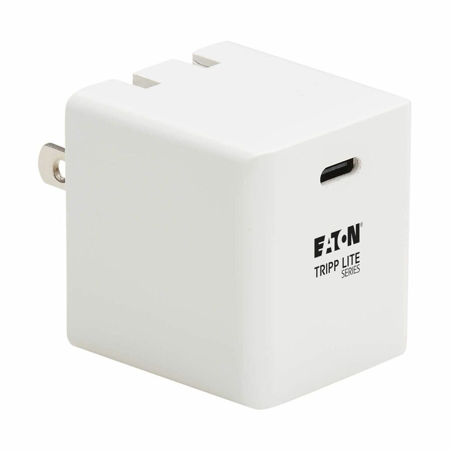 Tripp Lite 40W Compact USB-C Wall Charger - GaN Technology, USB-C Power Delivery 3.0 - 40 W - 230 V AC, 120 V AC Input - 5 V DC/3 A, 9 V DC, 15 V DC, 20 V DC Output