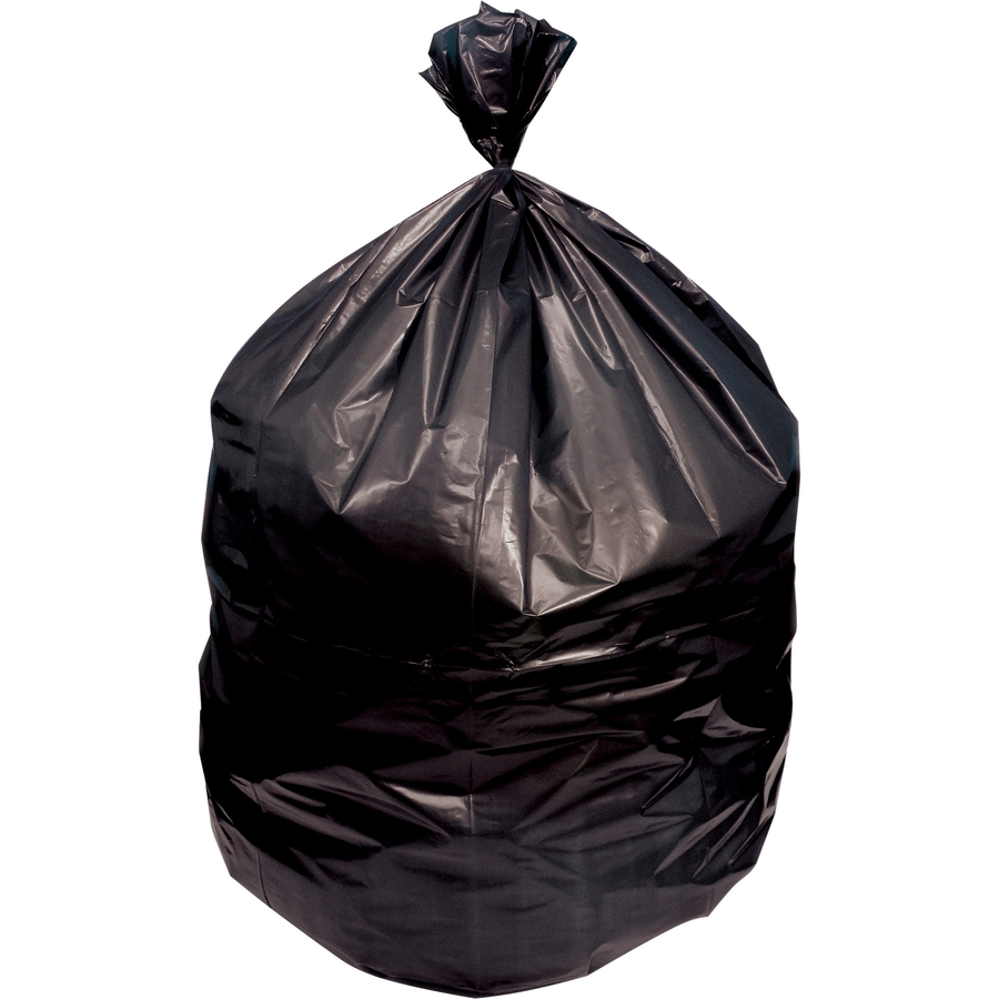 Hefty Easy Flaps 30-gallon Large Trash Bags - Large Size - 30 gal Capacity  - 30 Width x 33 Length - 0.85 mil (22 Micron) Thickness - Drawstring  Closure - Black - 6/Carton - 40 Per Box - Can - Recycled