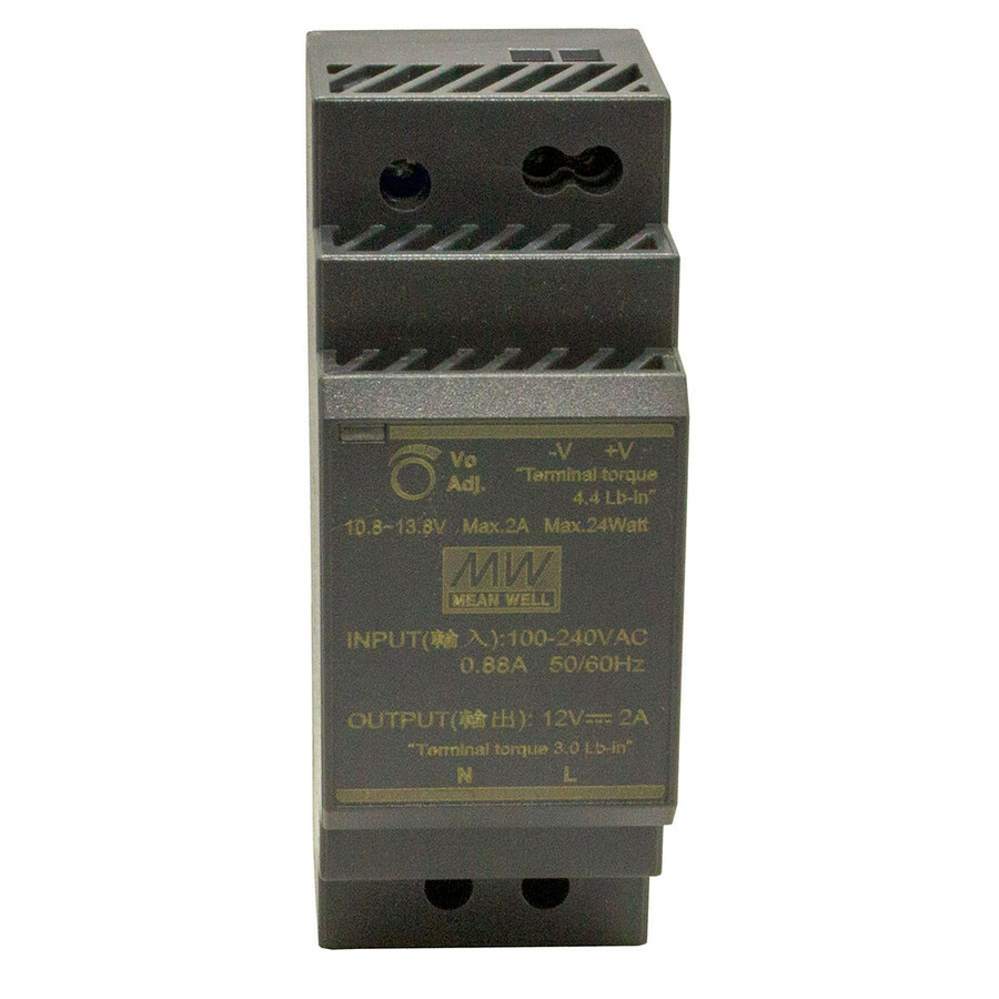 Lantronix 25165 industrial DIN rail mounted power supply