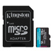 Kingston Canvas Go! Plus, 128GB microSDXC Memory Card With Adapter, Class 10, UHS-I, U3, V30, A2 , Up to170MB/s Read and 90MB/s Write (SDCG3/128GBCR)
