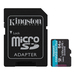 Kingston Canvas Go! Plus, 64GB microSDXC Memory Card With Adapter, Class 10, UHS-I, U3, V30, A2 , Up to 170MB/s Read and 70MB/s Write (SDCG3/64GBCR)