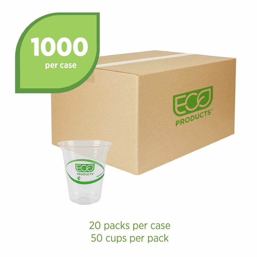 Green Plastic 12 oz Cups - Pack of 20