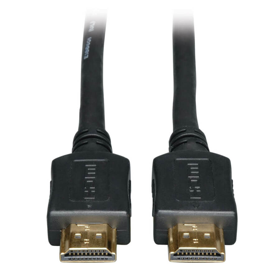 Tripp Lite P568-050-HD High-Speed HDMI Cable, M/M, Black, 50 ft. - 50 ft HDMI A/V Cable for Audio/Video Device, HDTV, Monitor, Home Theater System, Chromebook, MacBook, Tablet, PC, Blu-ray Player, Gaming Console, TV Box, ... - First End: 1 x HDMI 1.4 Digi