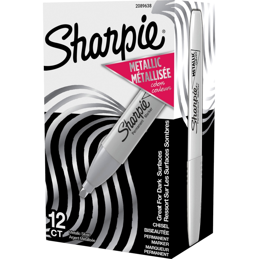 Sharpie Metallic Markers BronzeGoldSilver Pack Of 6 Markers - Office Depot