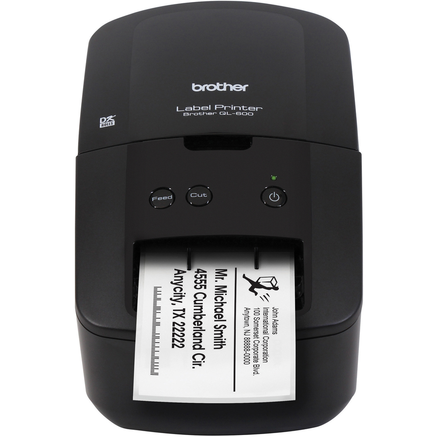 affald Sygdom Fearless Brother QL-600 Desktop Direct Thermal Printer - Monochrome - Label Print -  USB - 2.40" Print Width - 2.80 in/s Mono - 300 x 600 dpi - 1.14" , 2.44" ,  0.67" ,
