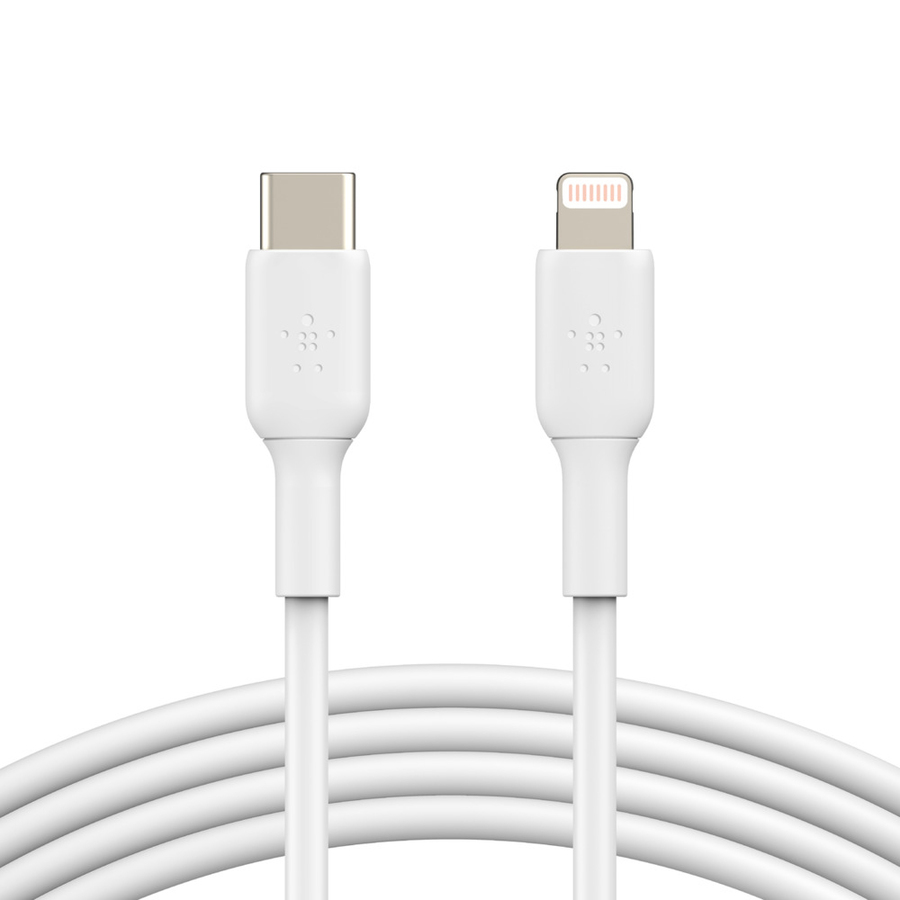 Belkin BoostCharge USB-C to Lightning Cable (1 meter / 3.3 foot, White)