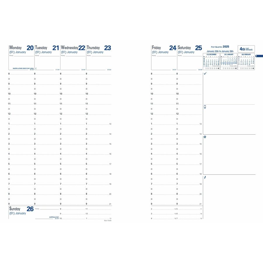 Quo Vadis Trinote Planner Refill (Dec 2023 - Dec 2024)