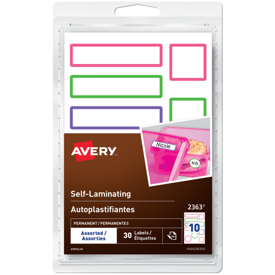 Étiquettes autoplastifiantes - Avery&reg;