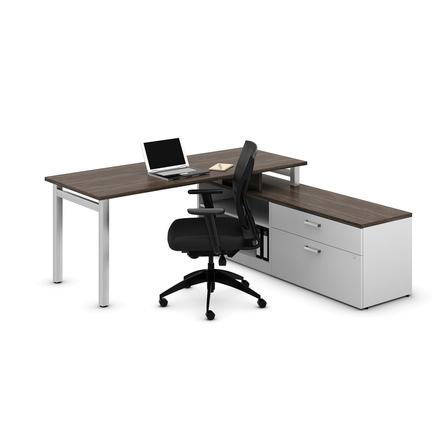 Offices To Go Ionic MLP514 L-Shaped Workstation