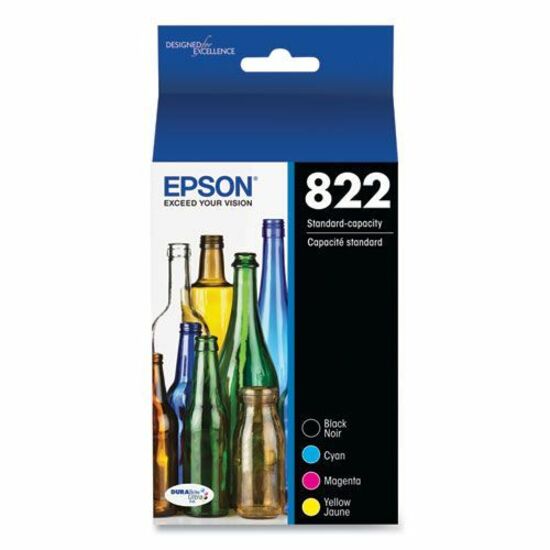 Epson T822 Original Standard Yield Inkjet Ink Cartridge - Combo Pack - CMYK - 1 Each