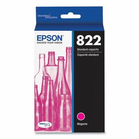 Epson T822 Original Standard Yield Inkjet Ink Cartridge - Magenta - 1 Each