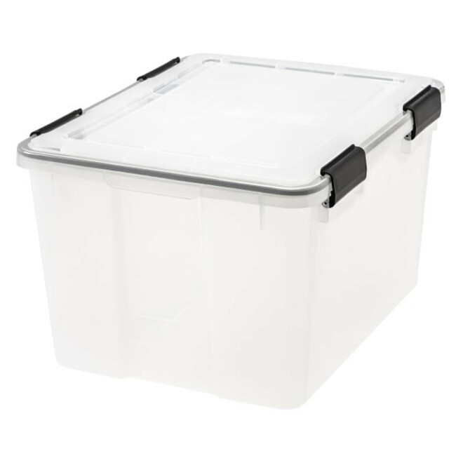 IRIS Weathertight Storage Box, 46 Quarts, 11 4/5