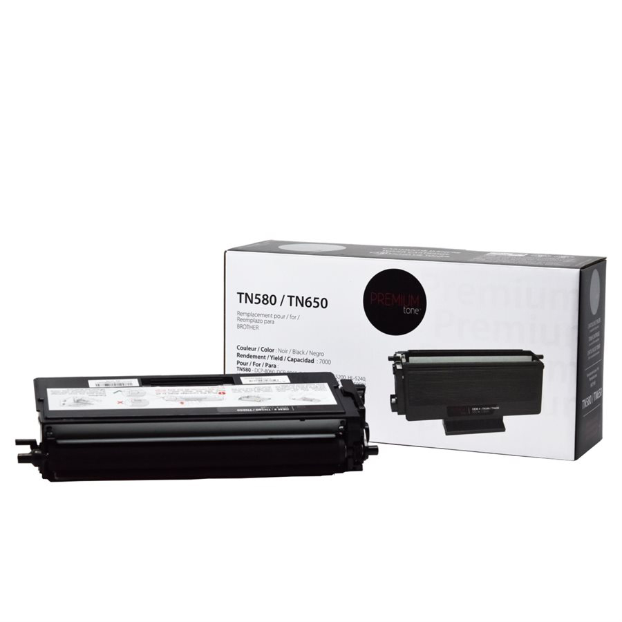 Cartouche de toner compatible (Alternative à Brother TN580/TN650) - Premium Tone