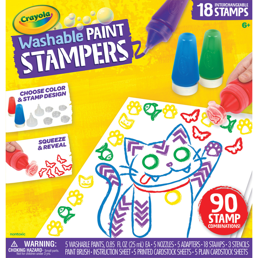 Crayola Washable Paint Stampers Set - Zerbee