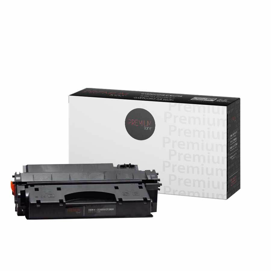 Cartouche de toner compatible (Alternative à HP 05A, 80A/Canon 119) - Premium Tone