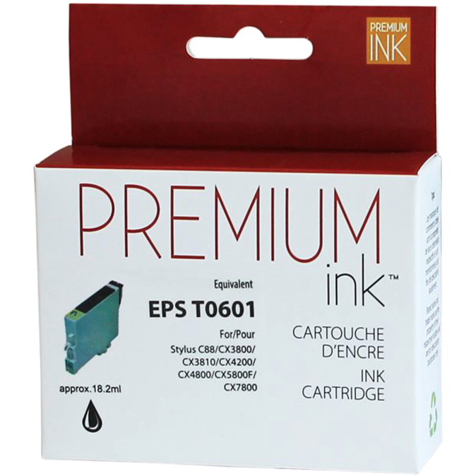 Premium Ink Inkjet Ink Cartridge T060120, 60120 - Black - 1 Each