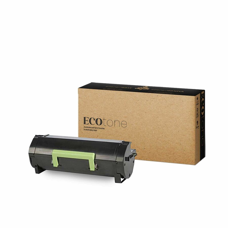 EcoTone Toner Cartridge - Remanufactured for Lexmark 60F1X00, 601X, MX510, MX511 - Black