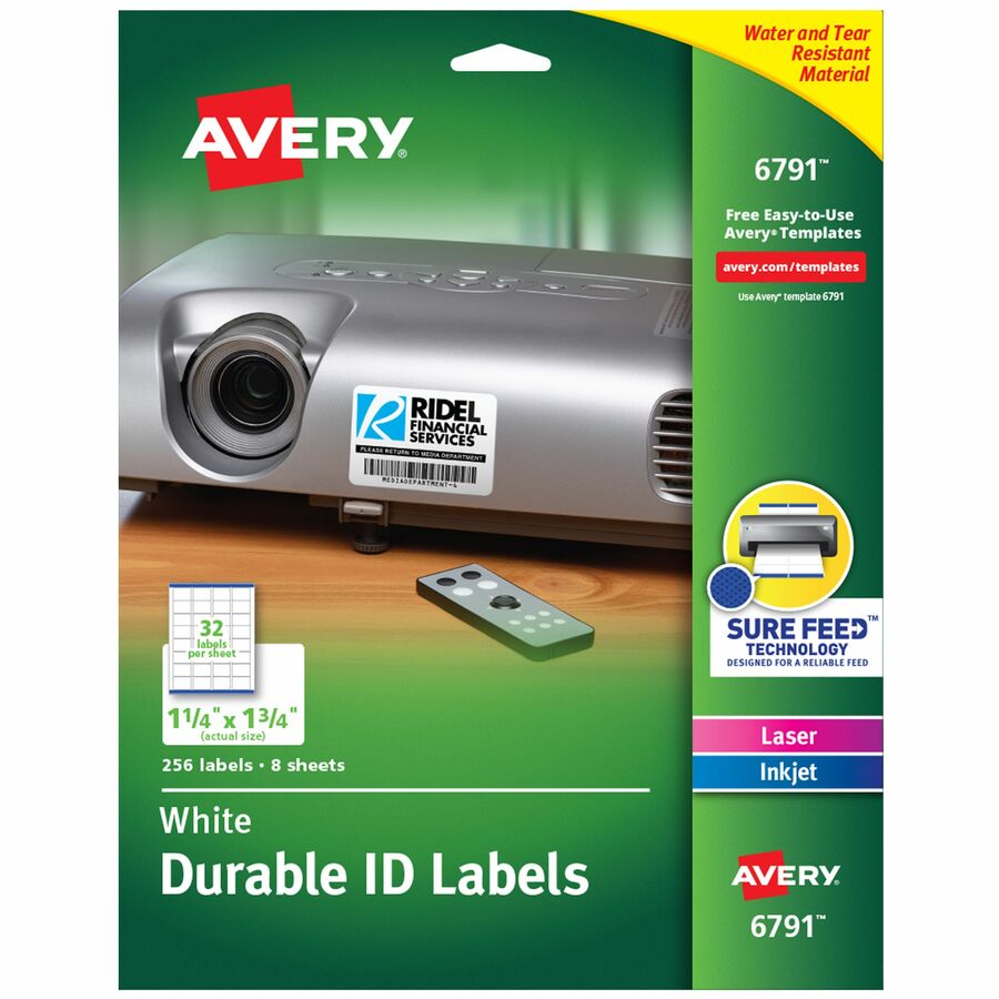 Avery® Durable Easy Peel ID Labels, 1.25